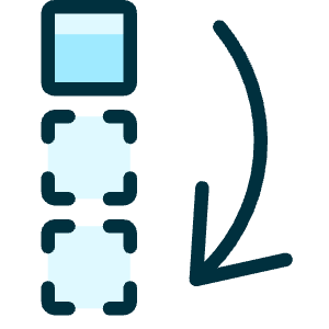 Move To Bottom Icon from Ultimate Duotone - Free Set