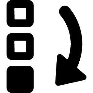 Move To Bottom Icon from Ultimate Bold - Free Set