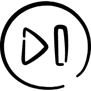 Multimedia Controls Button Next Icon from Freehand Line - Free Set