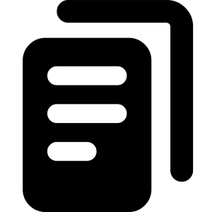 Multiple File 2 Icon from Core Solid - Free Set
