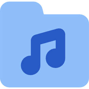 Music Folder Song Icon from Core Flat - Free Set