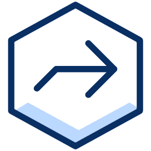 Navigation Next Hexagon Icon from Cyber Duotone - Free Set