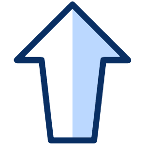 Navigation UP Arrow Icon from Cyber Duotone - Free Set