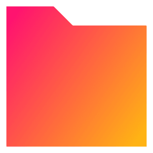 New Folder Icon from Sharp Gradient- Free Set
