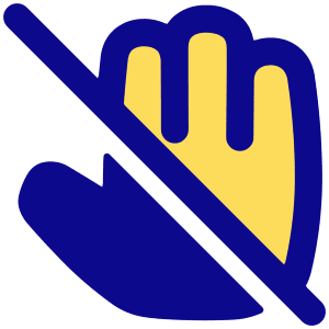 No Touch Sign Icon from Plump Pop - Free Set