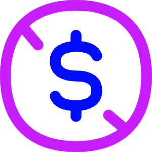 Non Commercial Dollars Icon from Flex Neon - Free Set