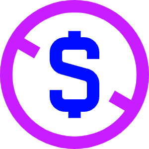 Non Commercial Dollars Icon from Sharp Neon - Free Set