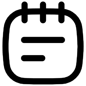 Notepad Text Icon from Flex Line - Free Set