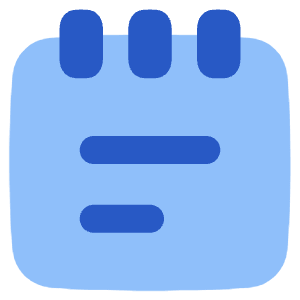 Notepad Text Icon from Plump Flat - Free Set