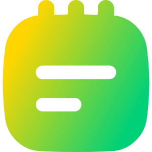 Notepad Text Icon from Flex Gradient - Free Set