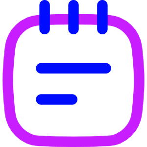 Notepad Text Icon from Flex Neon - Free Set