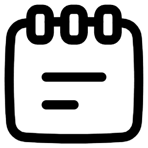 Notepad Text Icon from Plump Line - Free Set