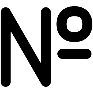 Number Sign Icon from Flex Solid - Free Set