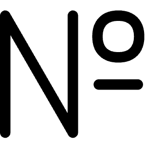 Number Sign Icon from Flex Line - Free Set