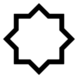 Octagram Shape Icon from Sharp Line - Free Set