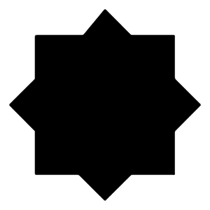 Octagram Shape Icon from Sharp Solid - Free Set