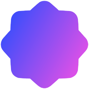 Octagram Shape Icon from Plump Gradient - Free Set