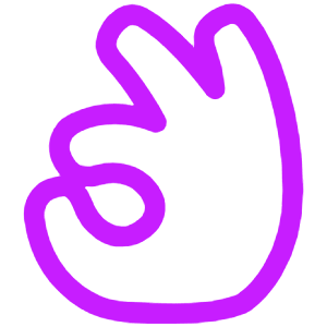 Ok Hand Icon from Plump Neon - Free Set