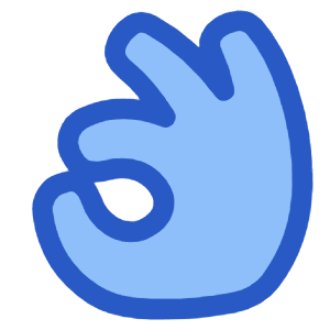 Ok Hand Icon from Plump Duo - Free Set