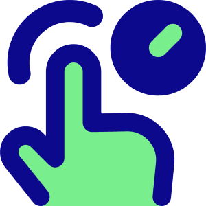 One Finger Hold Icon from Core Pop - Free Set