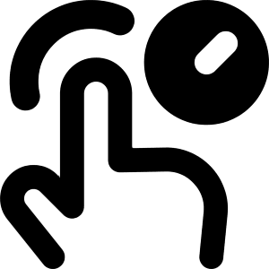 One Finger Hold Icon from Core Remix - Free Set