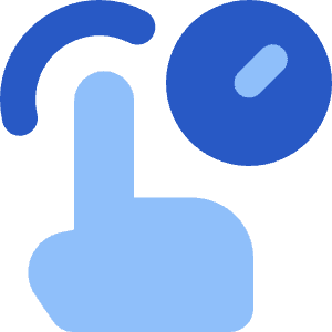 One Finger Hold Icon from Core Flat - Free Set