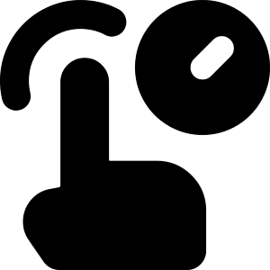 One Finger Hold Icon from Core Solid - Free Set