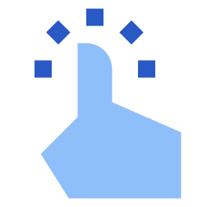 One Finger Short Tap Icon from Sharp Flat - Free Set