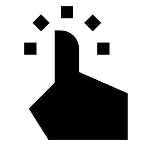 One Finger Short Tap Icon from Sharp Solid - Free Set