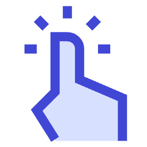 One Finger Short Tap Icon from Sharp Duo - Free Set