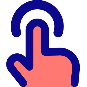 One Finger Tap Icon from Core Pop - Free Set