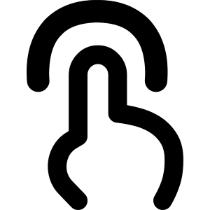 One Finger Tap Icon from Flex Remix - Free Set