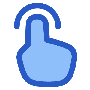 One Finger Tap Icon from Plump Duo - Free Set