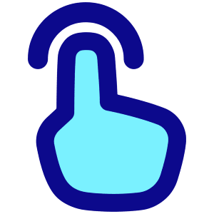 One Finger Tap Icon from Plump Pop - Free Set