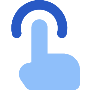 One Finger Tap Icon from Core Flat - Free Set