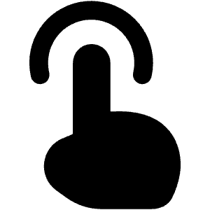 One Finger Tap Icon from Flex Solid - Free Set