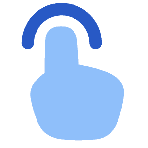 One Finger Tap Icon from Plump Flat - Free Set