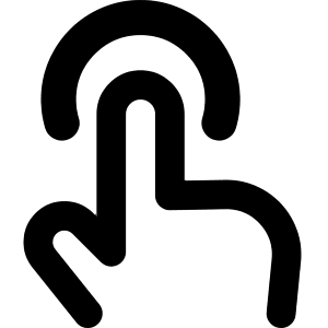 One Finger Tap Icon from Core Remix - Free Set