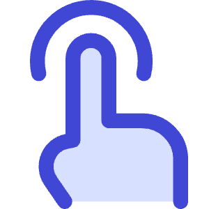 One Finger Tap Icon from Core Duo - Free Set