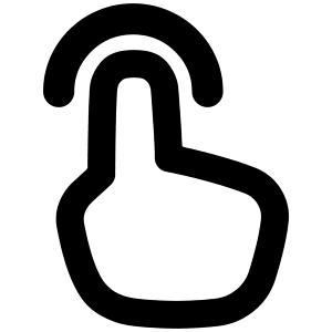 One Finger Tap Icon from Plump Remix - Free Set