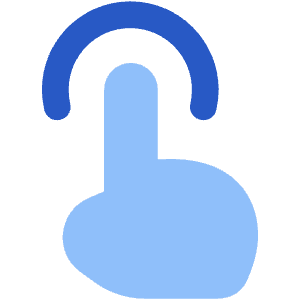 One Finger Tap Icon from Flex Flat - Free Set