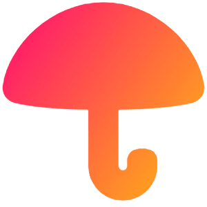 Open Umbrella Icon from Plump Gradient - Free Set