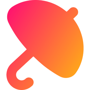Open Umbrella Icon from Flex Gradient - Free Set