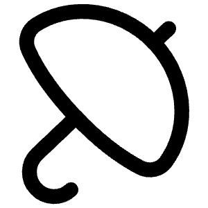 Open Umbrella Icon from Flex Line - Free Set