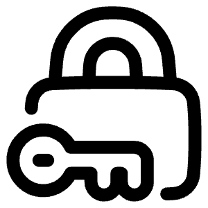 Padlock Key Icon from Plump Line - Free Set