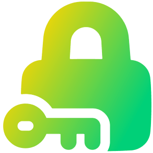 Padlock Key Icon from Plump Gradient - Free Set