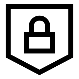 Padlock Shield Icon from Sharp Line - Free Set