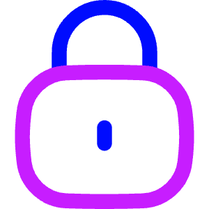 Padlock Square 1 Icon from Flex Neon - Free Set