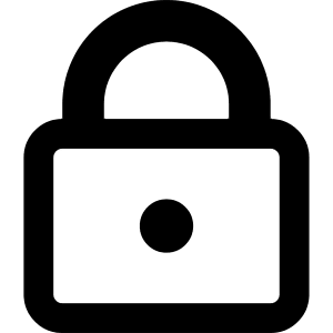 Padlock Square 1 Icon from Core Remix - Free Set