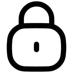 Padlock Square 1 Icon from Flex Line - Free Set